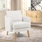 Sherpa Accent Chair Modern Living Room Chair with Seat Cushion